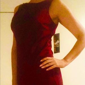Wine colored dress